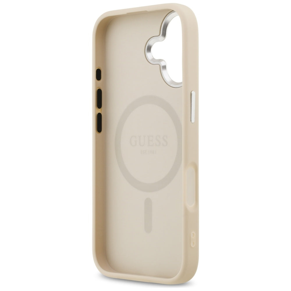 Guess Triangle Logo MagSafe Case for iPhone 17 - Beige -- iPhone 17