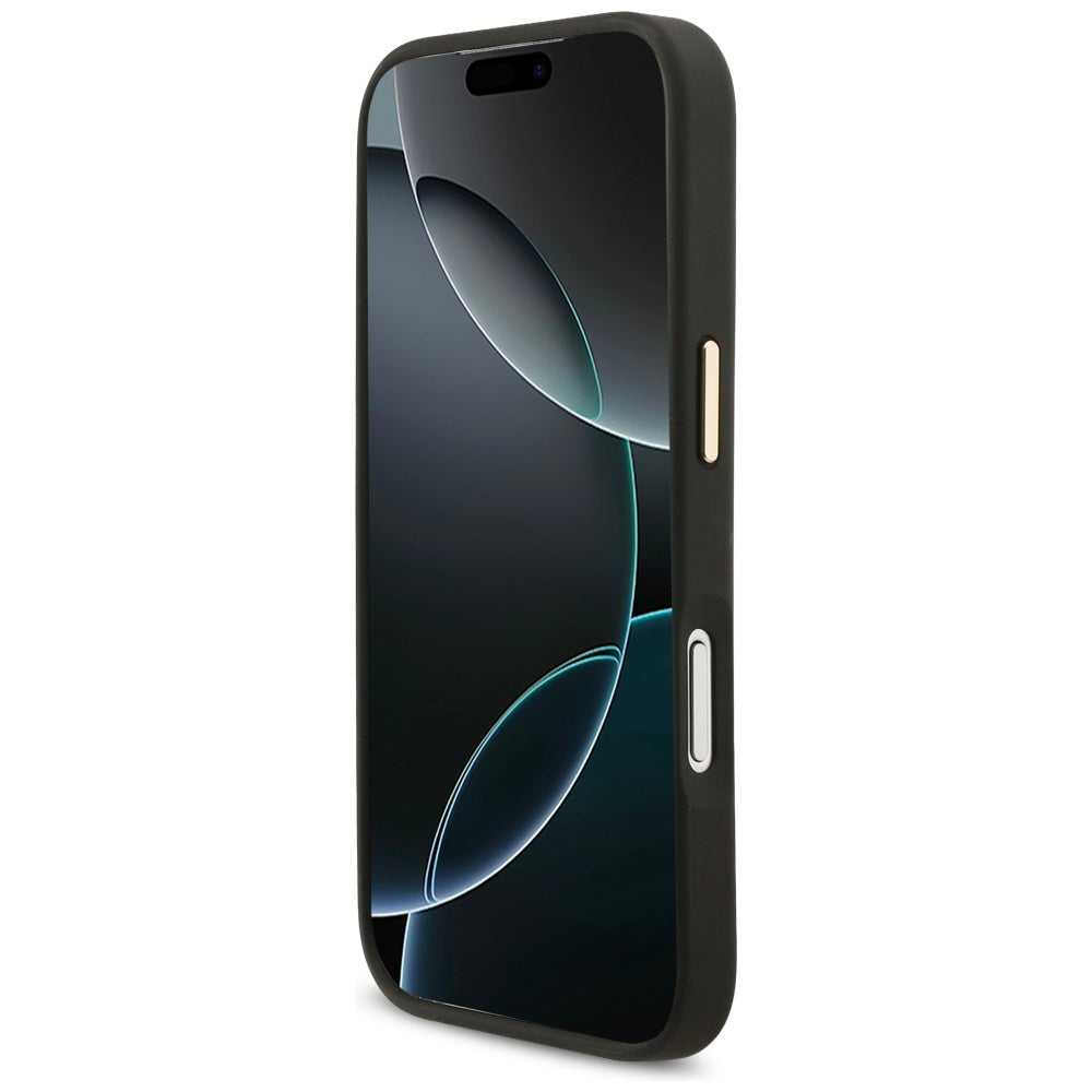 Karl Lagerfeld Big Strap Choupette Metal Logo MagSafe dėklas iPhone 17 Pro Max - Juodas -- iPhone 17 Pro Max