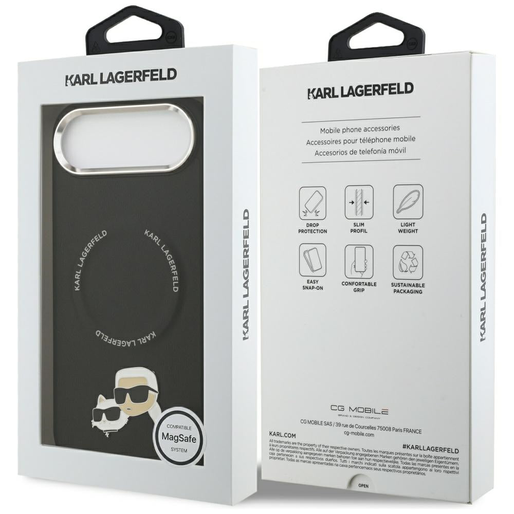 Karl Lagerfeld MagSafe dėklas iPhone 17 Air – juodas