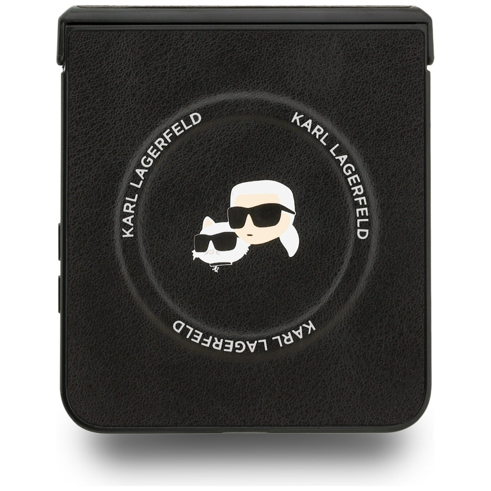 Karl Lagerfeld MagSafe dėklas Galaxy Z Flip 7 – juodas