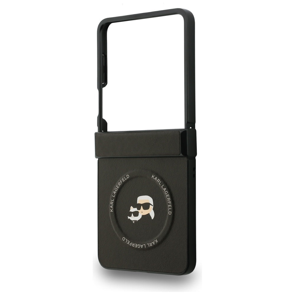Karl Lagerfeld MagSafe dėklas Galaxy Z Flip 7 – juodas