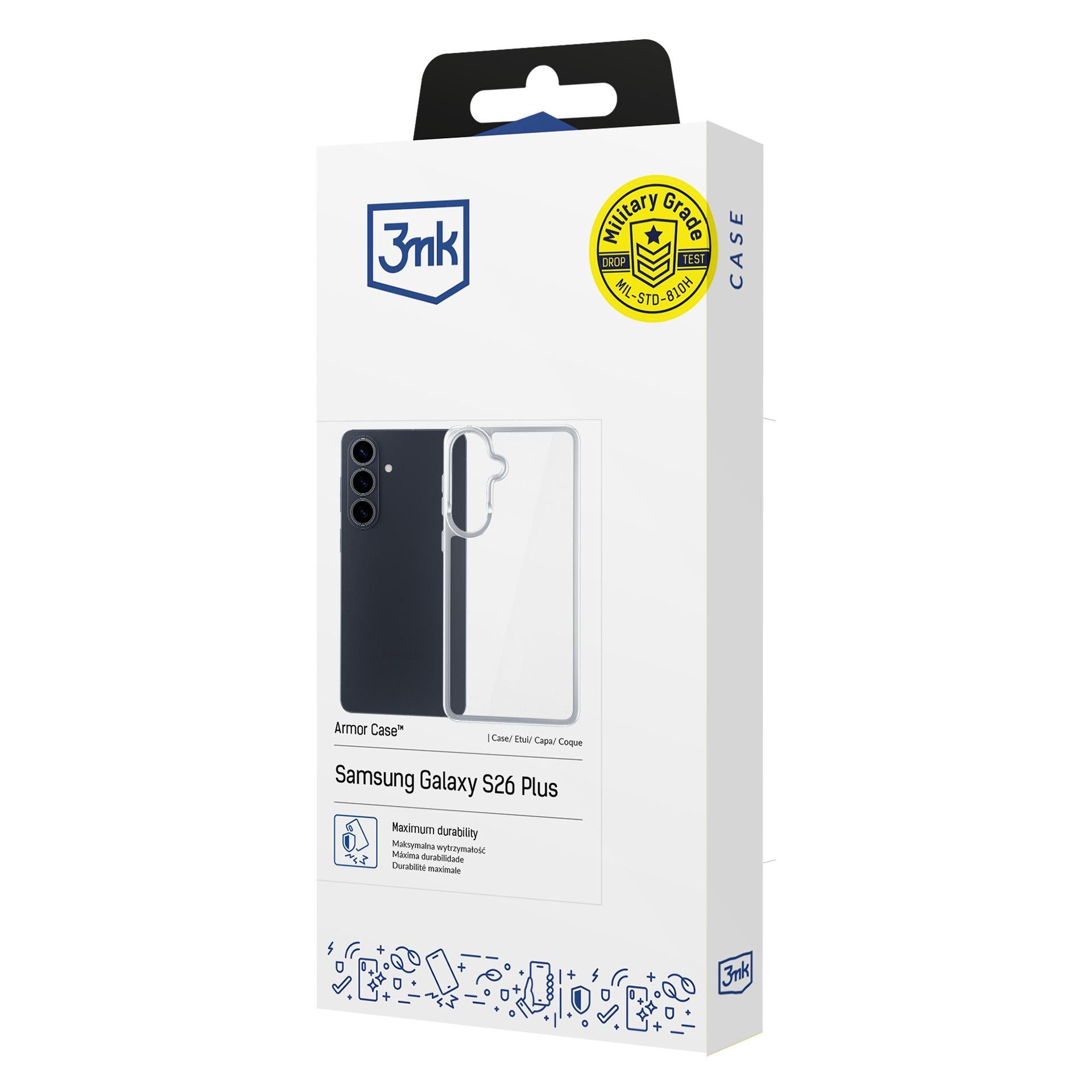 3mk Armor dėklas, skirtas Samsung Galaxy S26+ - transparent