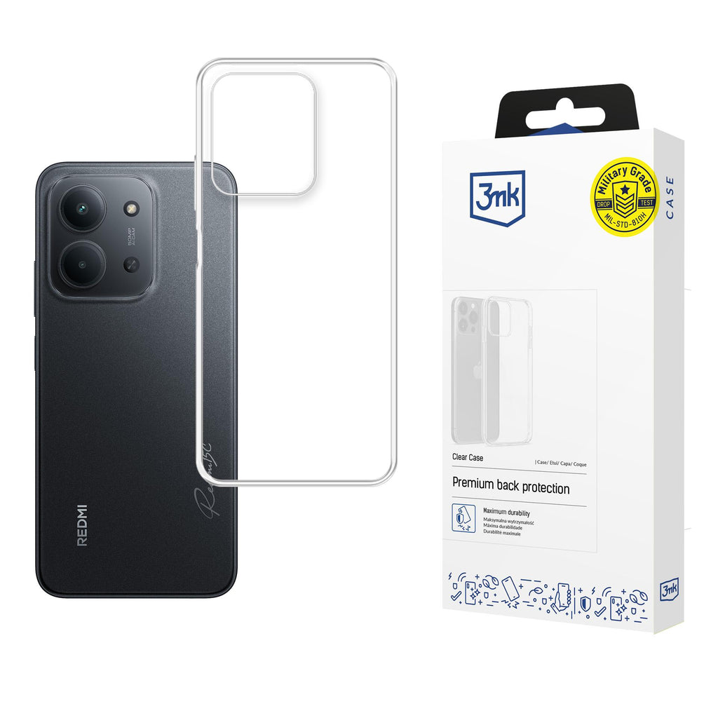 Dėklas 3mk Clear Case telefonui Xiaomi Redmi 15C 4G/5G (173 mm) – skaidrus -- Xiaomi Redmi 15C 4G / Xiaomi Redmi 15C 5G