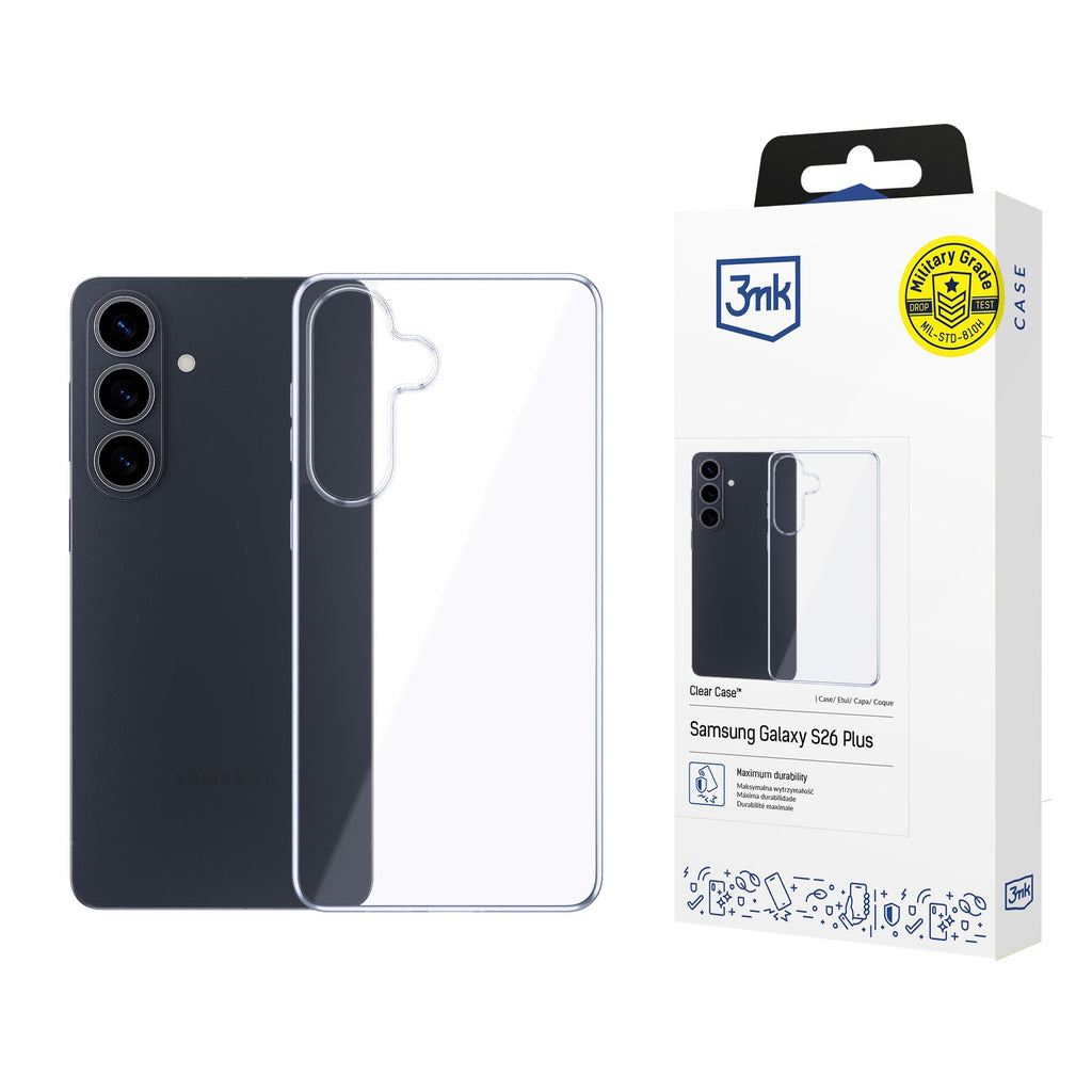 3mk skaidrus dėklas, skirtas Samsung Galaxy S26+ - transparent