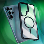 3mk Satin Armor MagCase, skirtas Samsung Galaxy S26 Ultra - Transparent Black