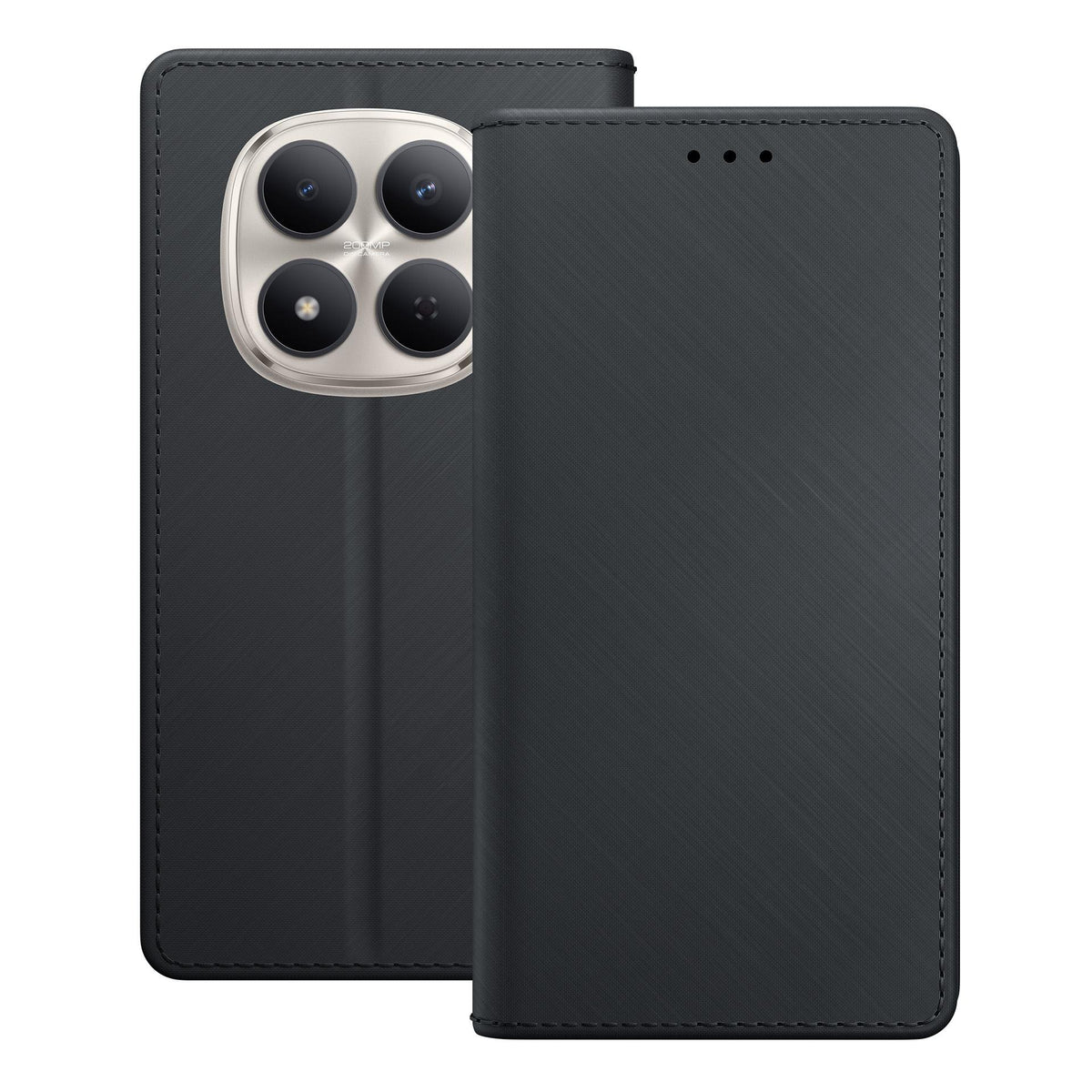 3mk Wallet dėklas, skirtas Xiaomi Redmi note 15 Pro - juodas -- Cell phone cases and covers