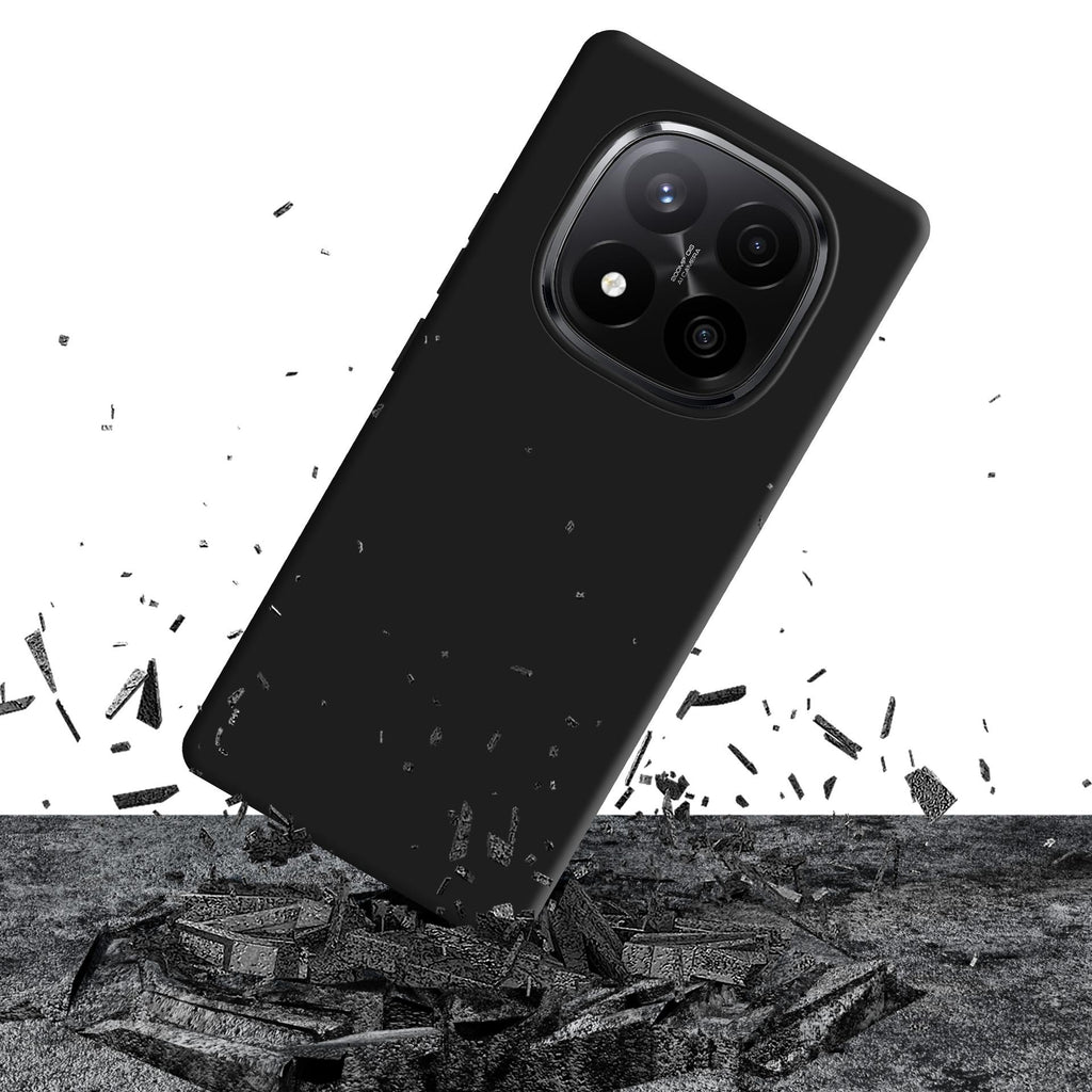 3mk Matt Case Pro, skirtas Xiaomi Redmi Note 15 Pro+ 5G - matinė juoda -- Cell phone cases and covers