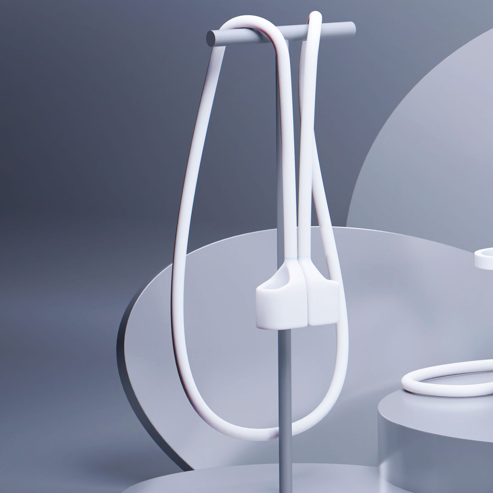 Silikoninis 3mk dėklas AirPods Pro 3 – baltas