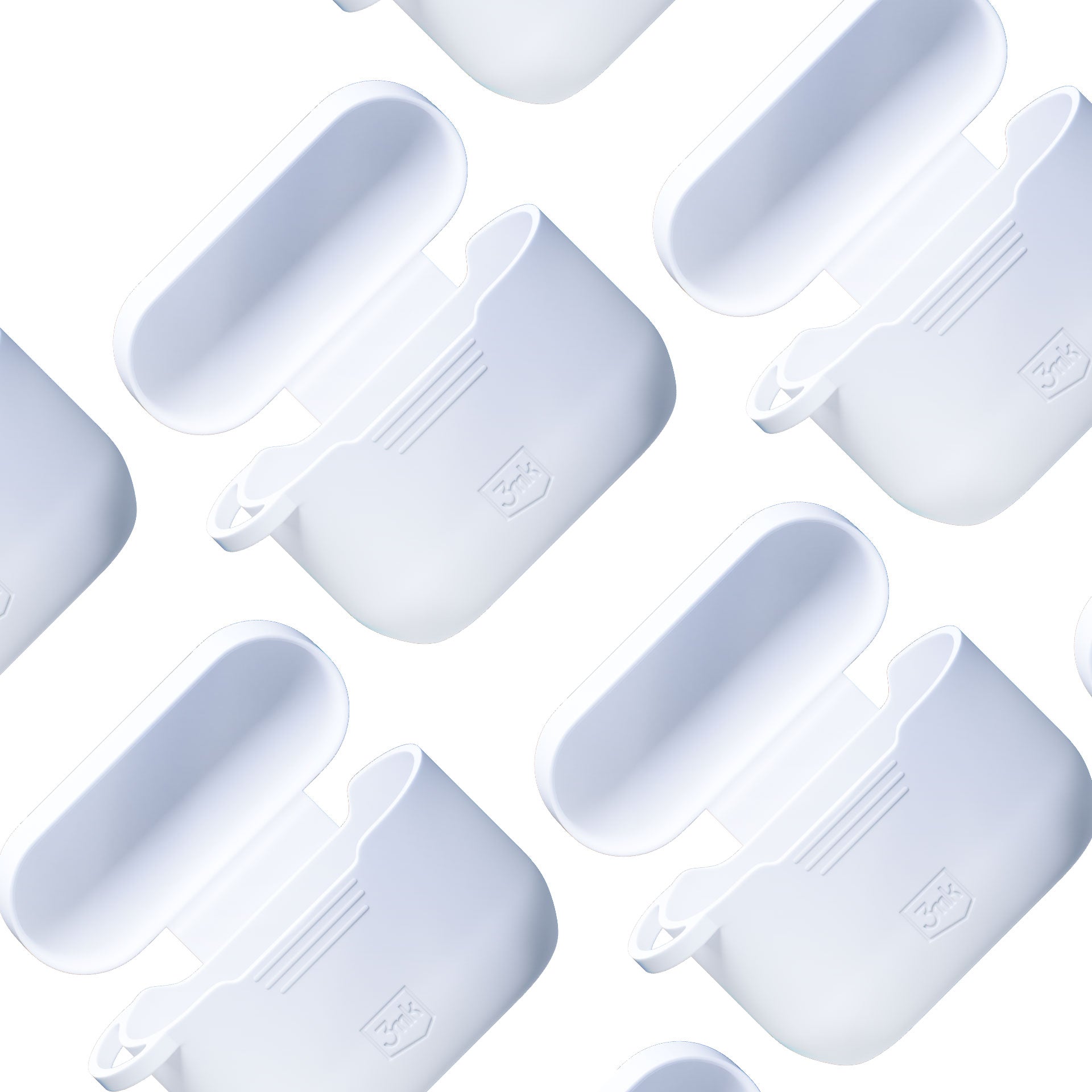 Silikoninis 3mk dėklas AirPods Pro 3 – baltas
