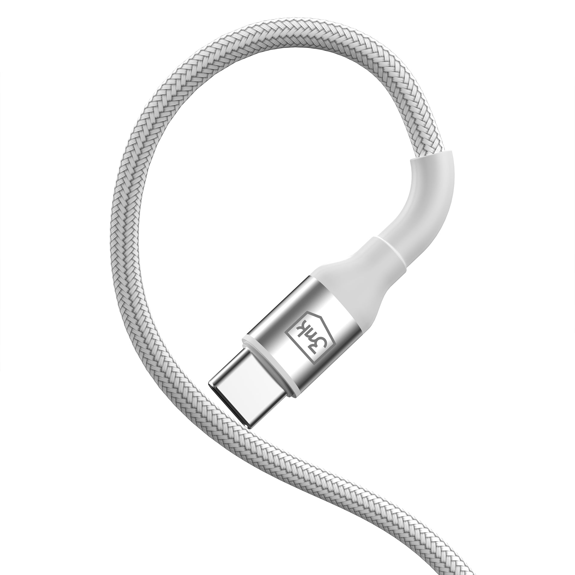 3mk Hyper Laidas N-SERIES USB-A / USB-C 1m 9V/2A 18W / baltas