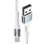 3mk Hyper Laidas N-SERIES USB-A / USB-C 1m 9V/2A 18W / baltas