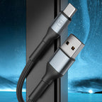 3mk Hyper Laidas N-SERIES USB-A / USB-C 2m 9V/2A 18W / juodas