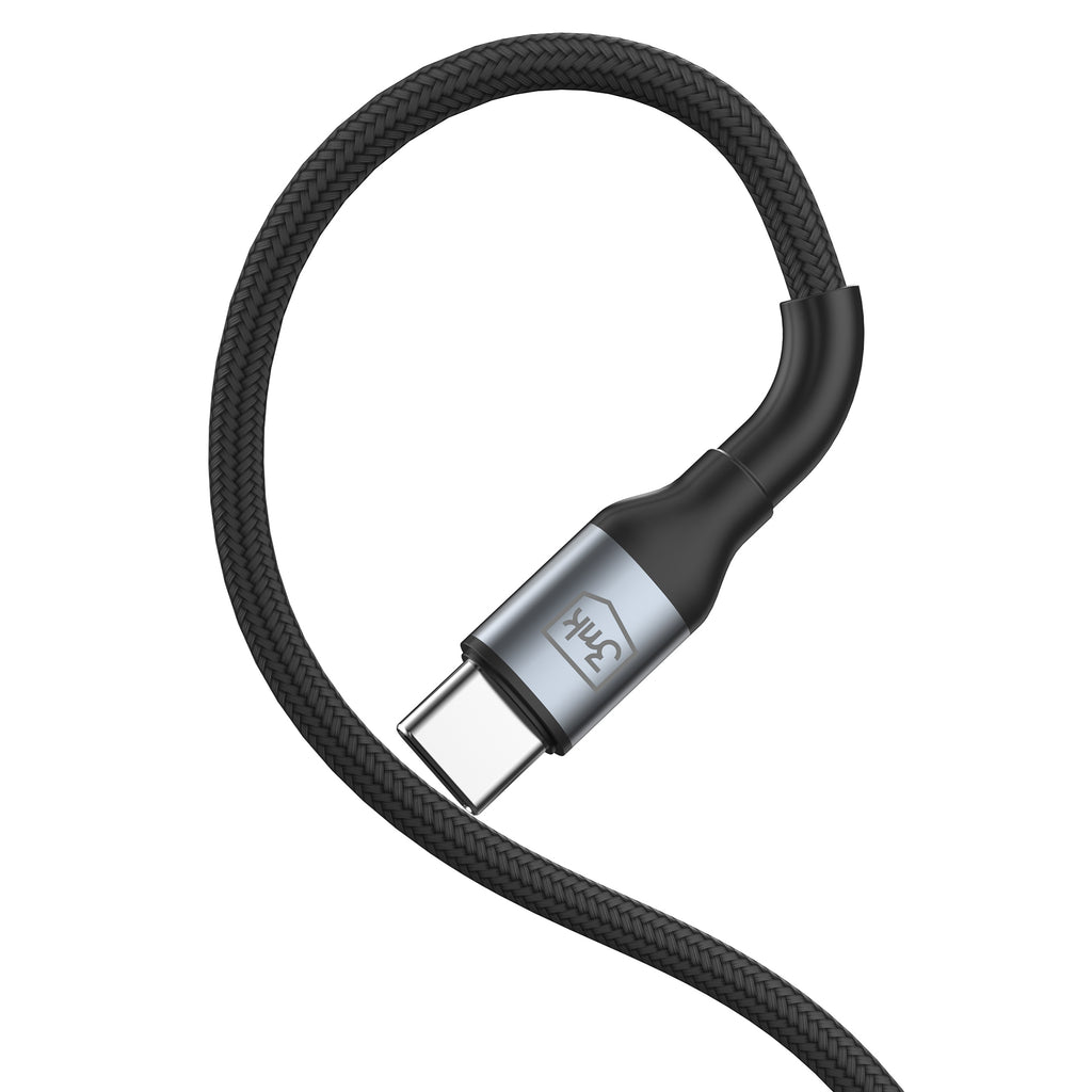 3mk Hyper Laidas N-SERIES USB-A / USB-C 2m 9V/2A 18W / juodas