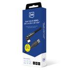 3mk Hyper Laidas N-SERIES USB-C / USB-C 2m 20V/3A 60W / juodas
