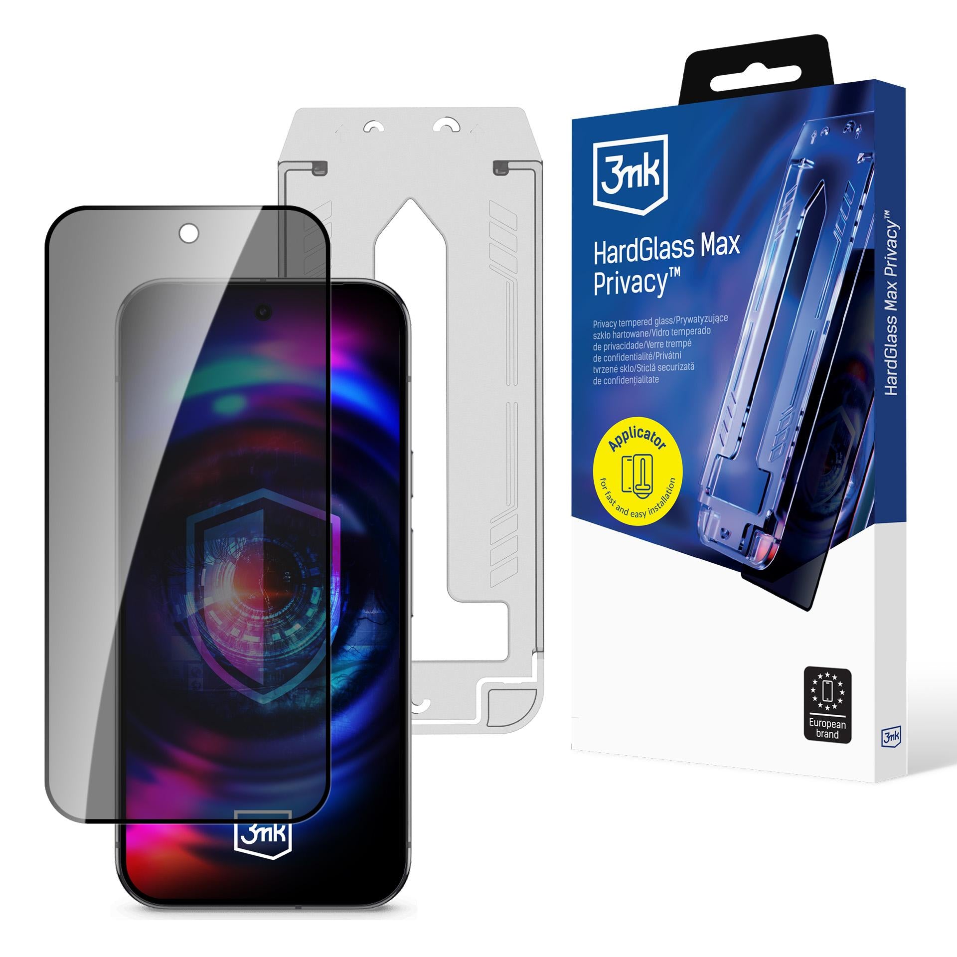 3mk Hardglass Max Privacy grūdintas stiklas Google Pixel 10/10 Pro -- Google Pixel 10 / Google Pixel 10 Pro