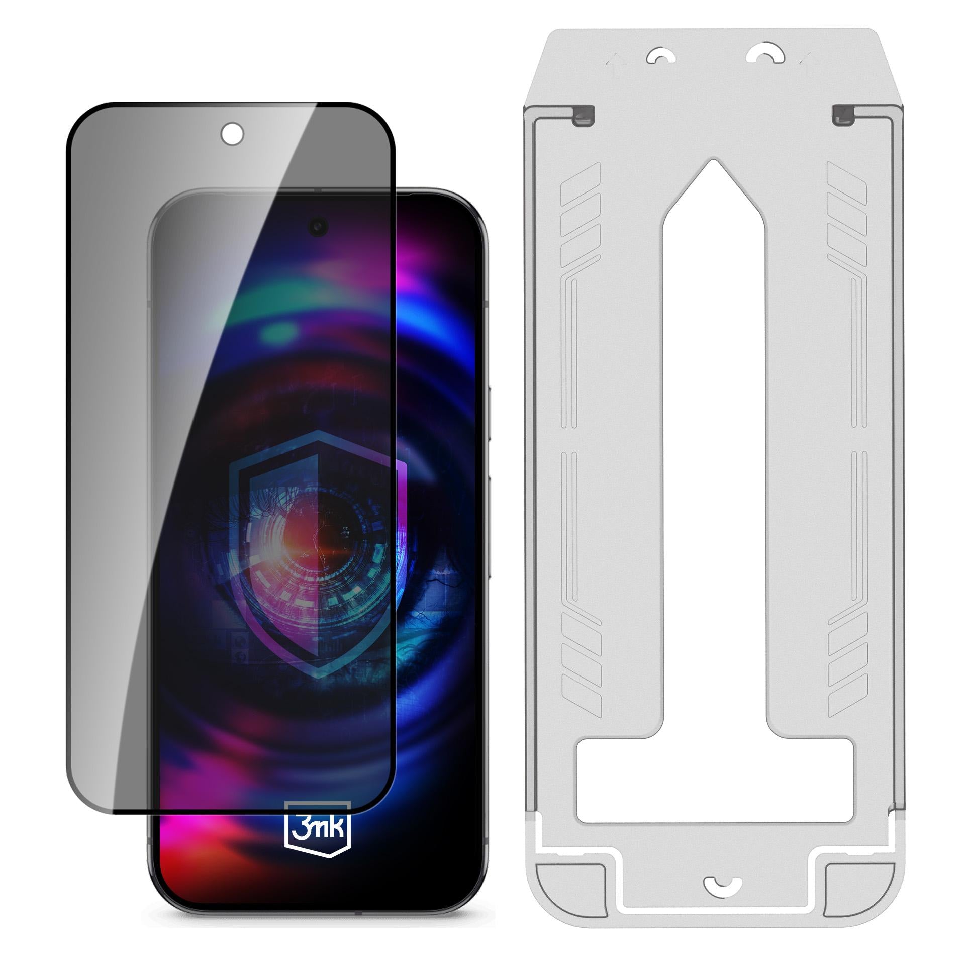 3mk Hardglass Max Privacy grūdintas stiklas Google Pixel 10/10 Pro -- Google Pixel 10 / Google Pixel 10 Pro