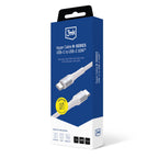 3mk Hyper Laidas N-SERIES USB-C / USB-C 1m 20V/3A 60W / baltas