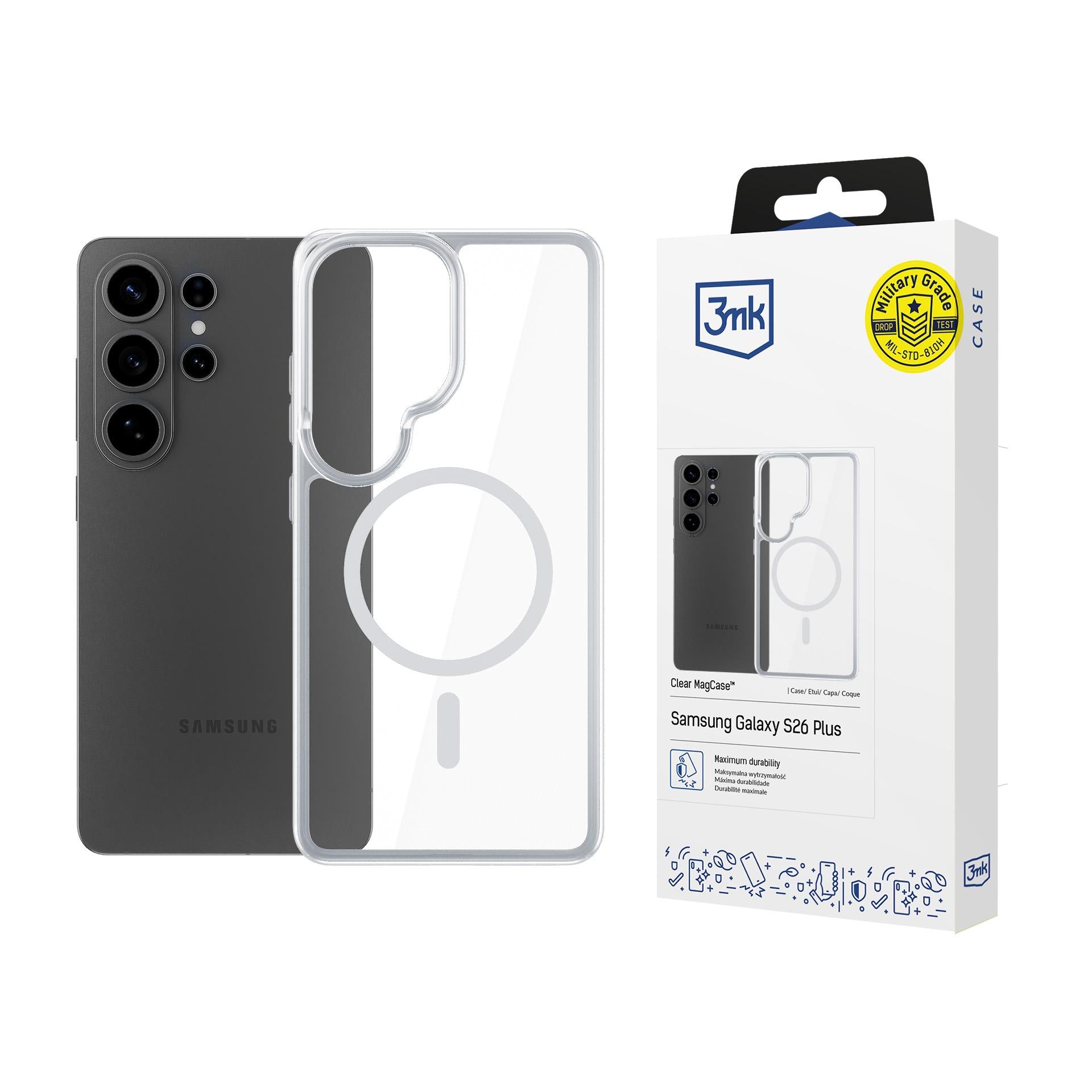 3mk Armor MagCase, skirtas Samsung Galaxy S26 Ultra - Transparent
