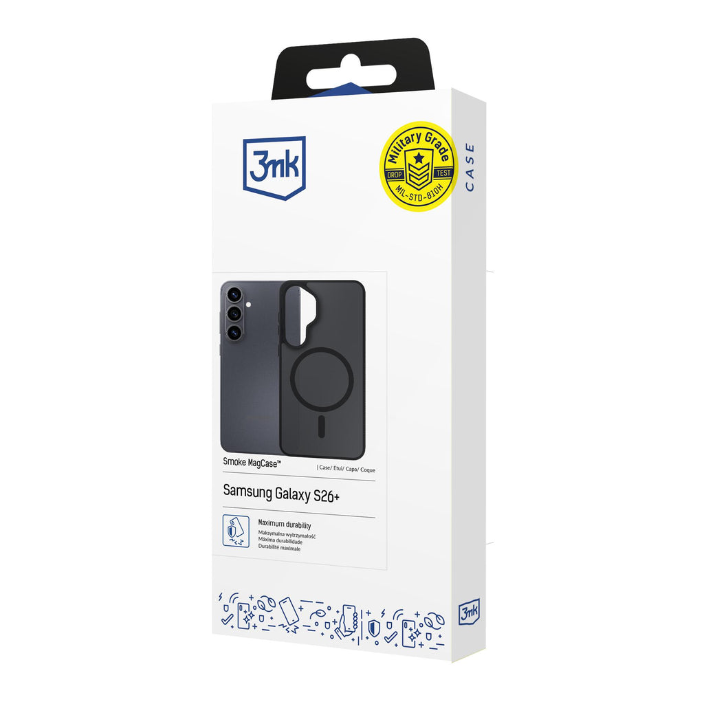3mk Smoke MagCase dėklas Samsung Galaxy S26+ - czarne