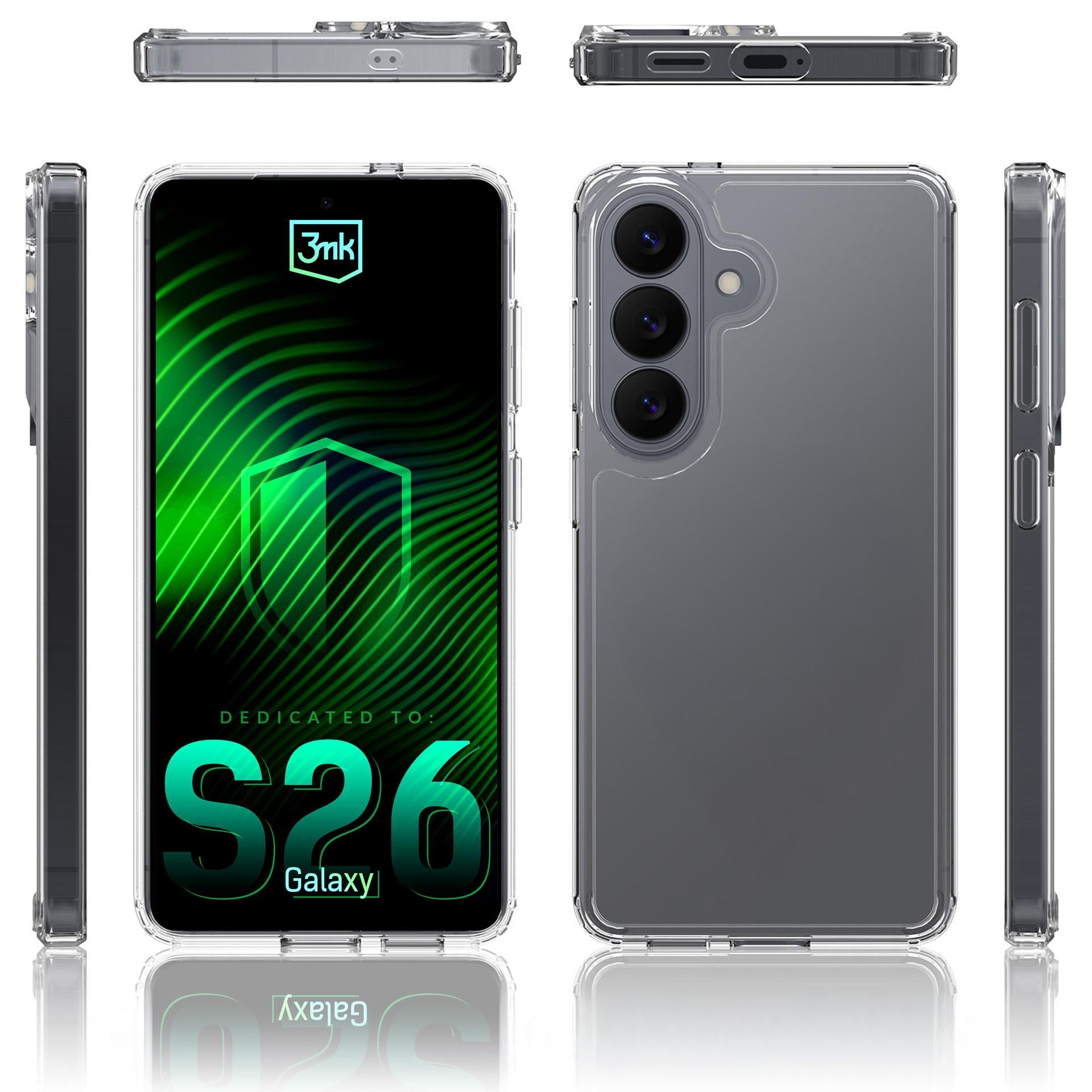 3mk Armor dėklas, skirtas Samsung Galaxy S26 Pro - Transparent