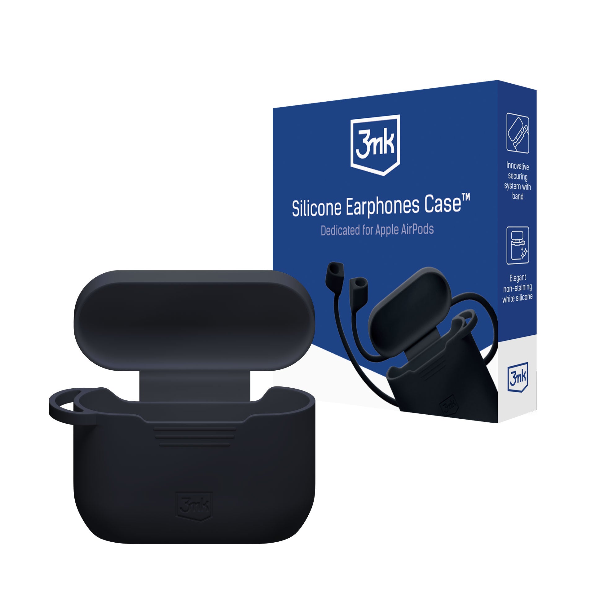 3mk silikoninis dėklas AirPods Pro 3 – juodas