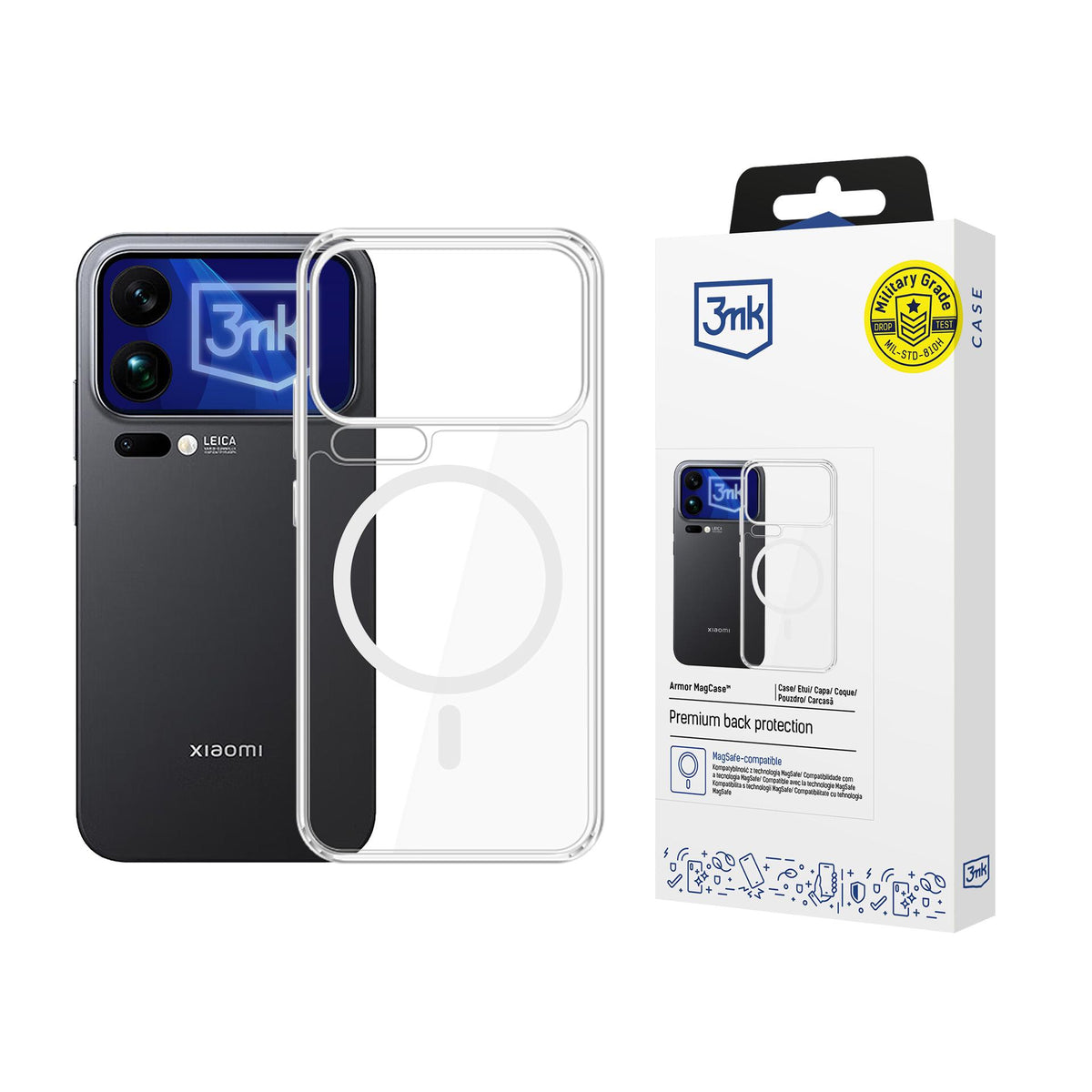 3mk Armor MagCase dėklas Xiaomi 17 Pro Max - skaidrus -- Xiaomi 17 Pro Max