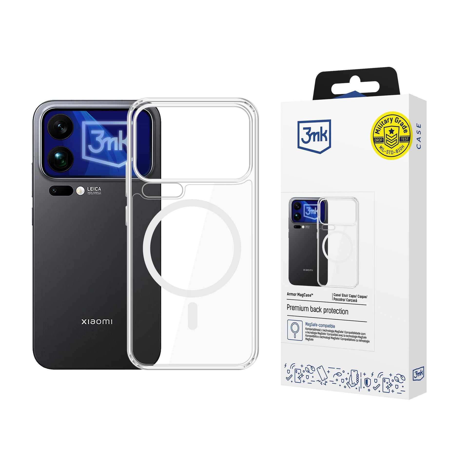 3mk Armor MagCase dėklas Xiaomi 17 Pro Max - skaidrus -- Xiaomi 17 Pro Max