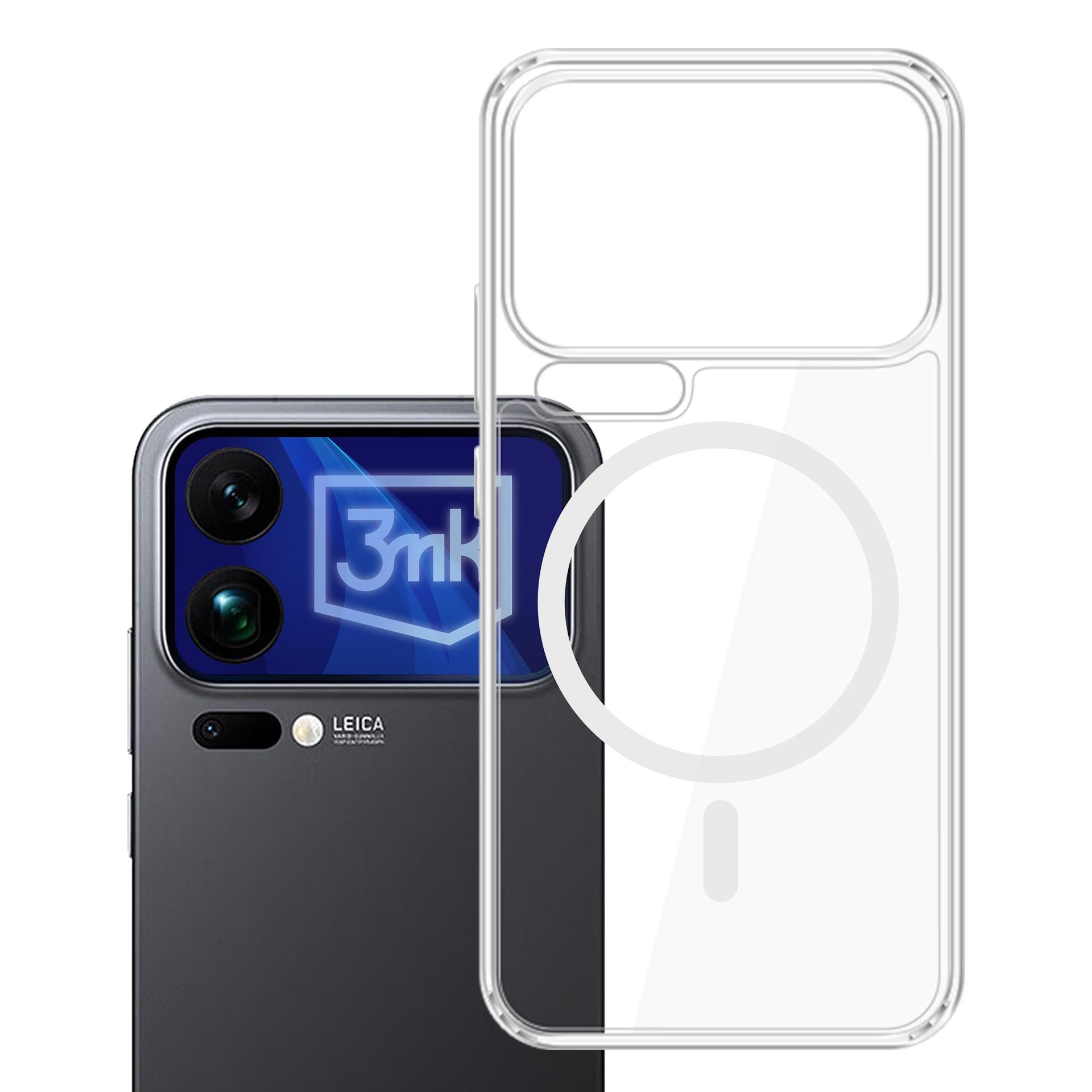 3mk Armor MagCase dėklas Xiaomi 17 Pro Max - skaidrus -- Xiaomi 17 Pro Max