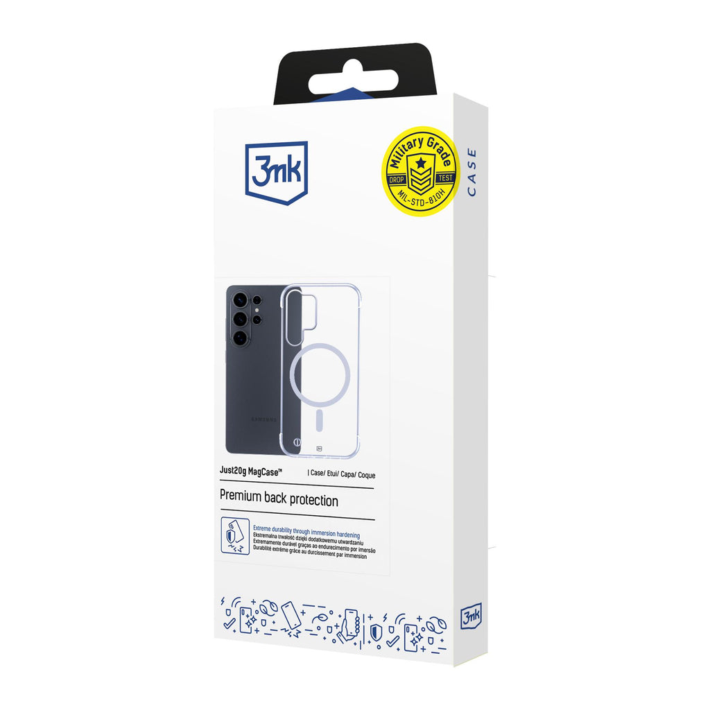 3mk Just20g MagCase, skirtas Samsung Galaxy S26 Ultra – skaidrus