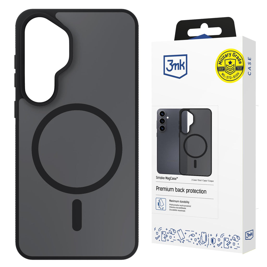 3mk Smoke MagCase dėklas Samsung Galaxy S26 - pilkas -- Samsung Galaxy S26