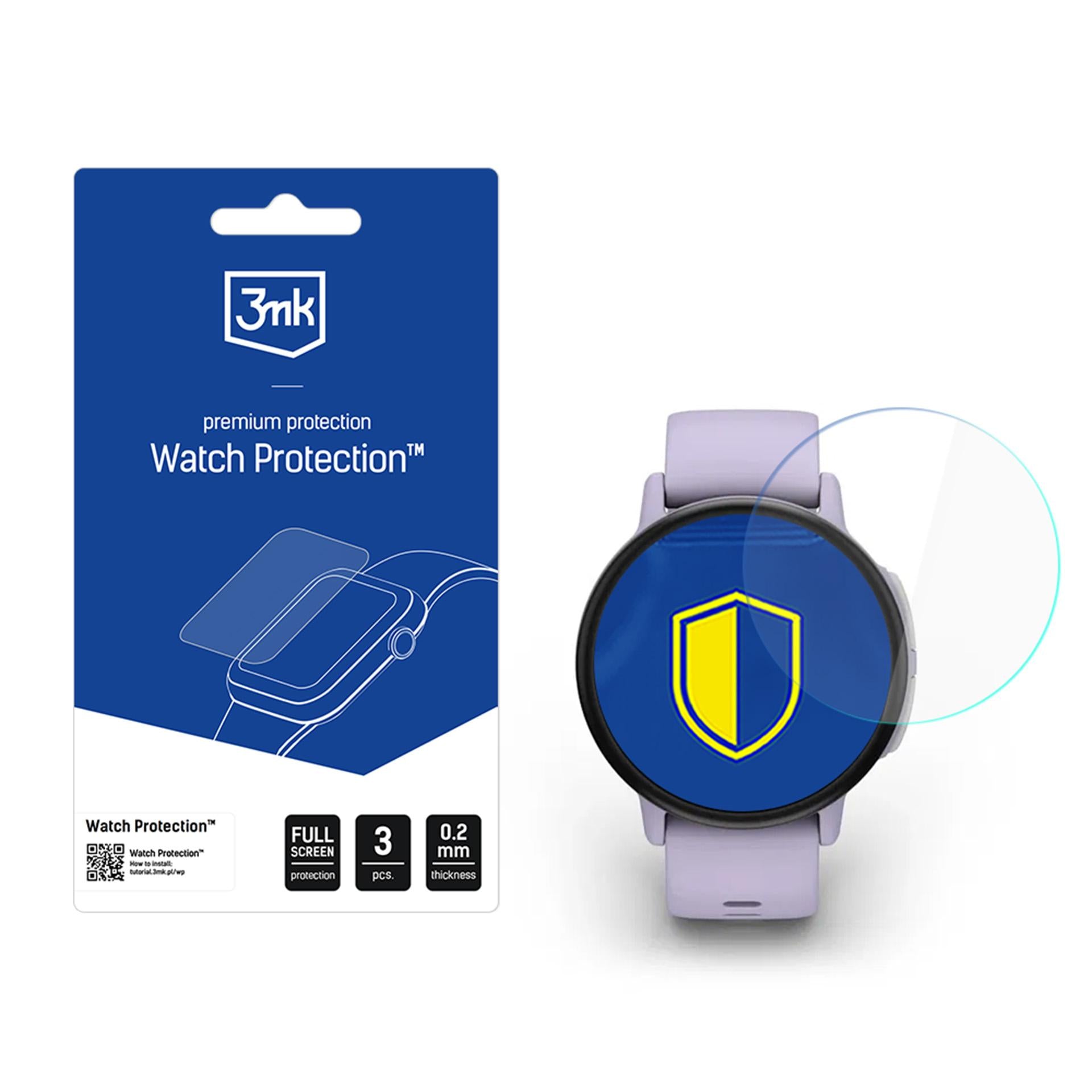 3mk WAtch Protection FlexibleGlass hibridas glass skirtas smmeninio laikrodžio ekranui, skirtas Garmin Bounce 2