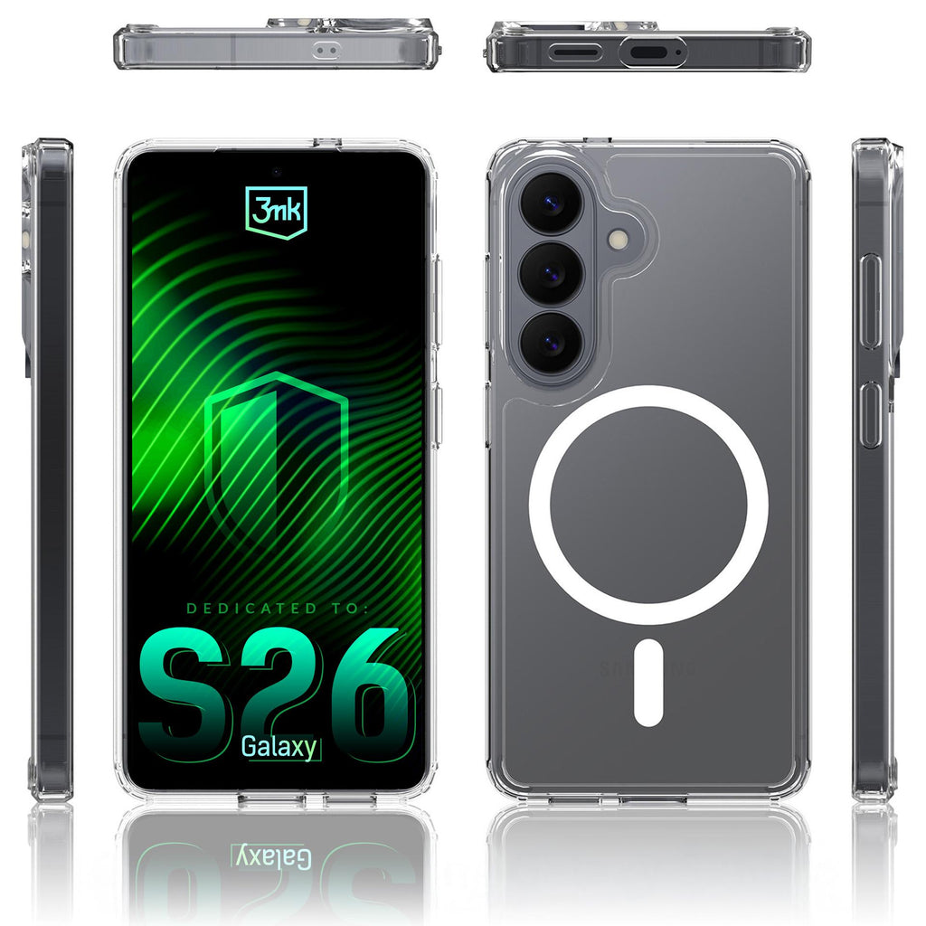 3mk Armor MagCase, skirtas Samsung Galaxy S26 Pro – skaidrus