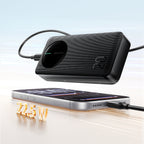 Joyroom JR-PBF14 Pro Powerbank 22.5W 20000mAh su skaitmeniniu ekranu 2x USB-A 1x USB-C – juodas -- Powerbanks