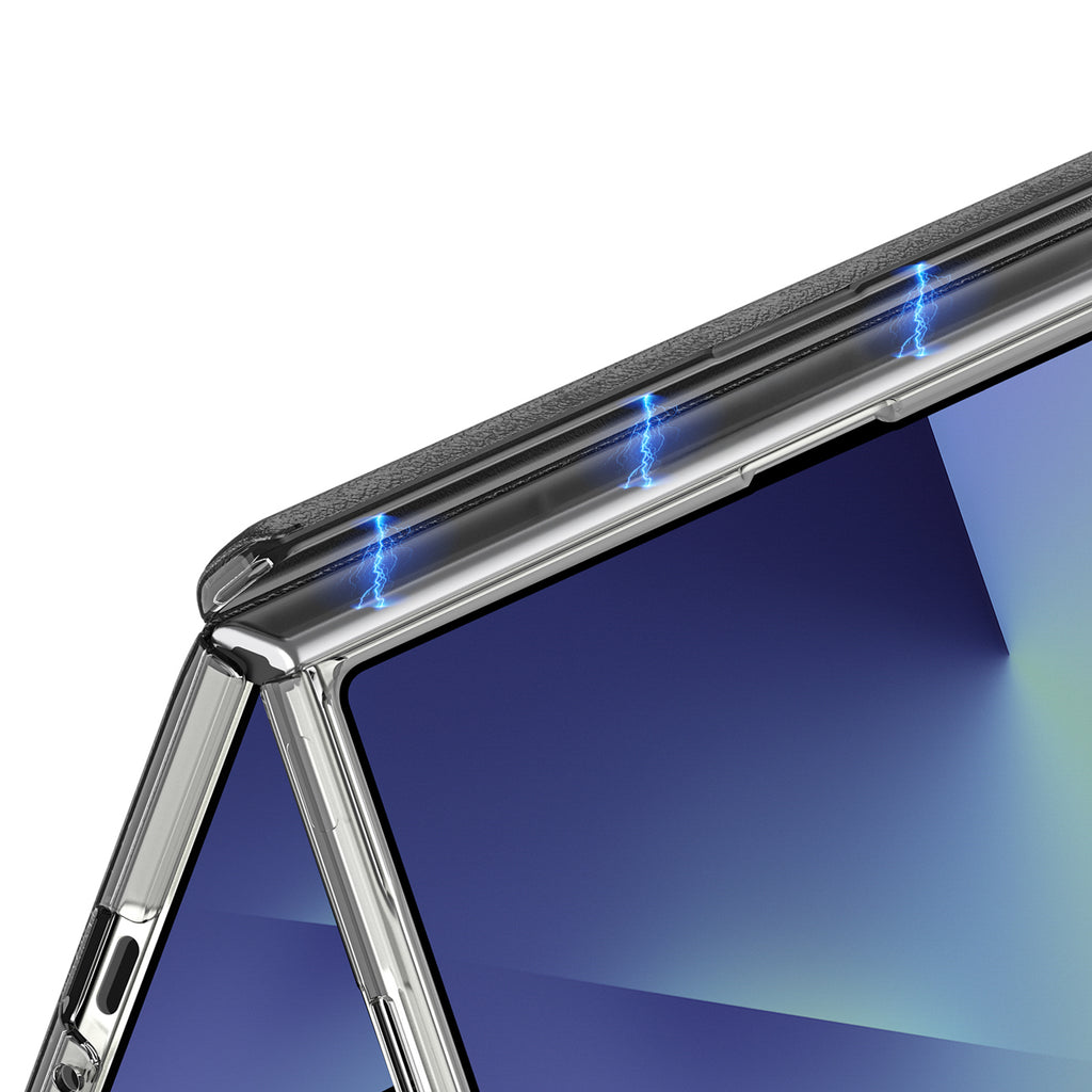 Dux Ducis Stex dėklas Galaxy Z Fold 7 su stovu – juodas