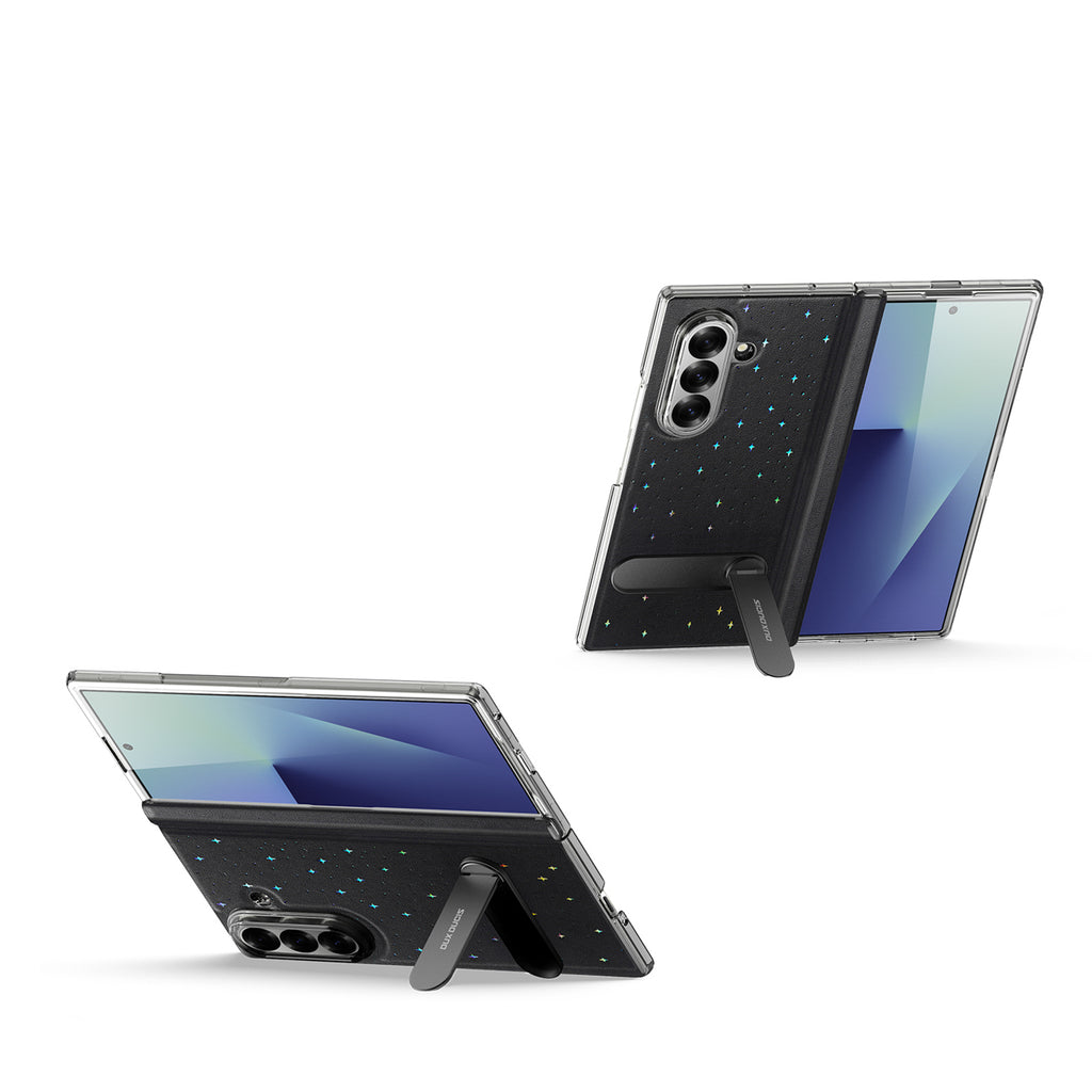 Dux Ducis Stex dėklas Galaxy Z Fold 7 su stovu – juodas