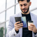 Dux Ducis Stex dėklas Galaxy Z Fold 7 su stovu – juodas