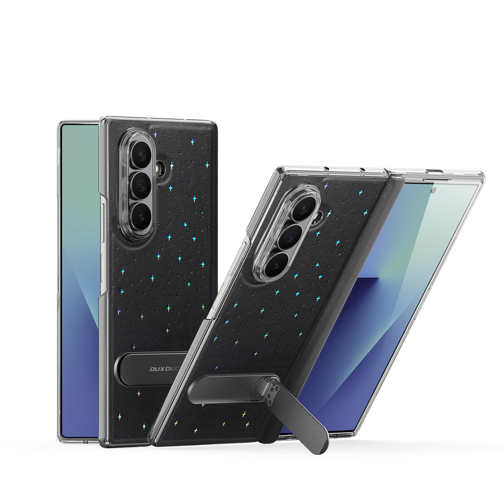 Dux Ducis Stex dėklas Galaxy Z Fold 7 su stovu – juodas