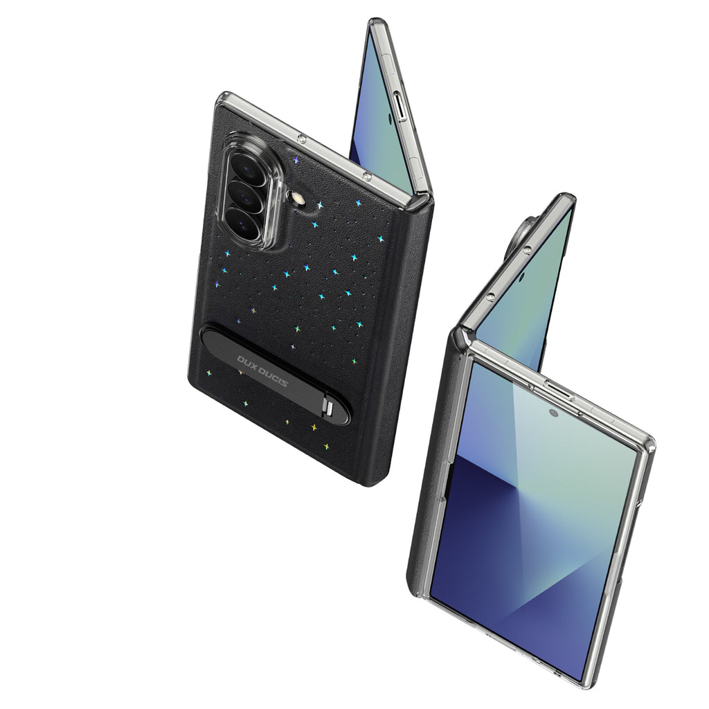 Dux Ducis Stex dėklas Galaxy Z Fold 7 su stovu – juodas
