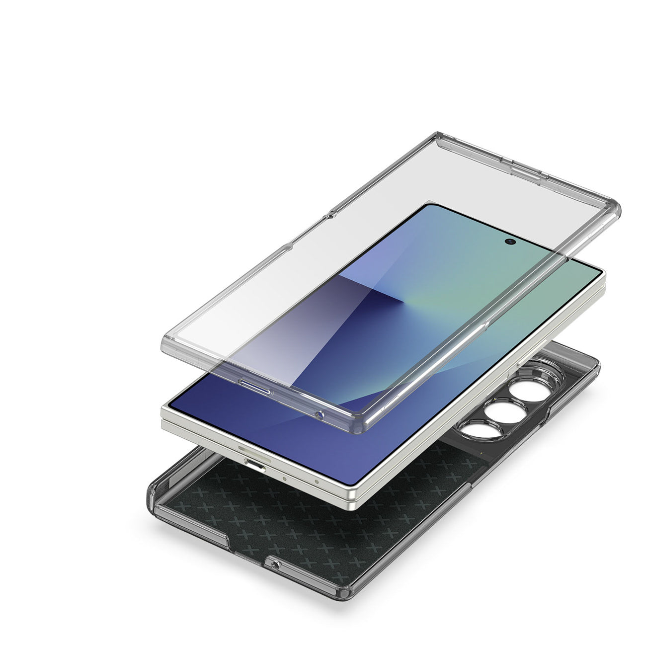 Dux Ducis Stex dėklas Galaxy Z Fold 7 su stovu – juodas