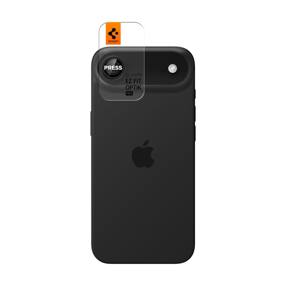 Spigen Optik.TR EZ Fit kameros stiklas iPhone Air – juodas (2 vnt.)