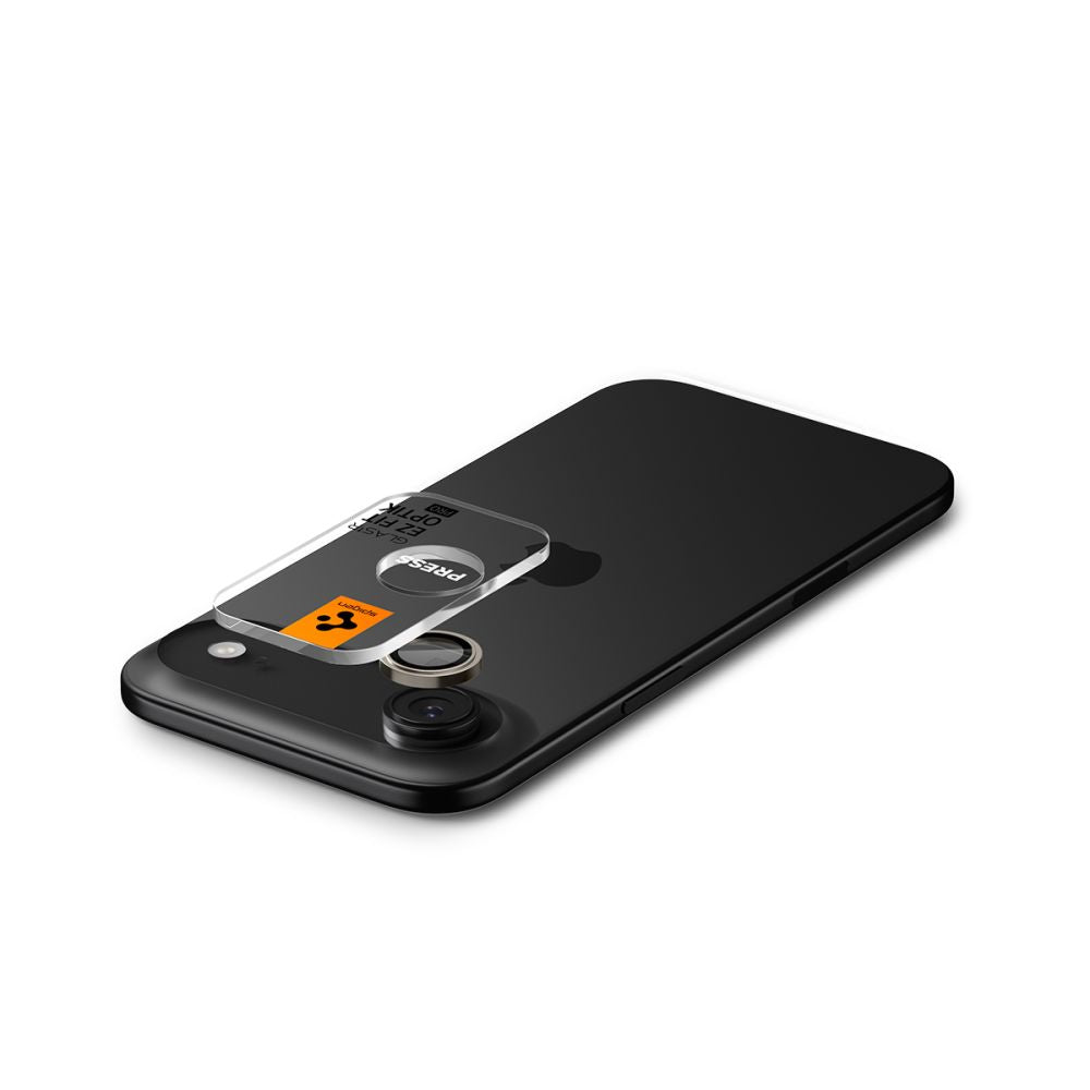 Spigen Optik.TR EZ Fit kameros stiklas iPhone Air – juodas (2 vnt.)