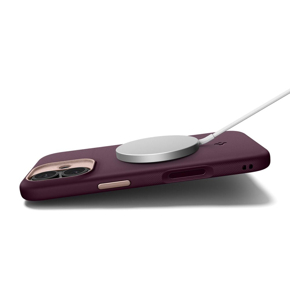 Spigen Nano Pop MagSafe dėklas iPhone 17 – burgundiškas