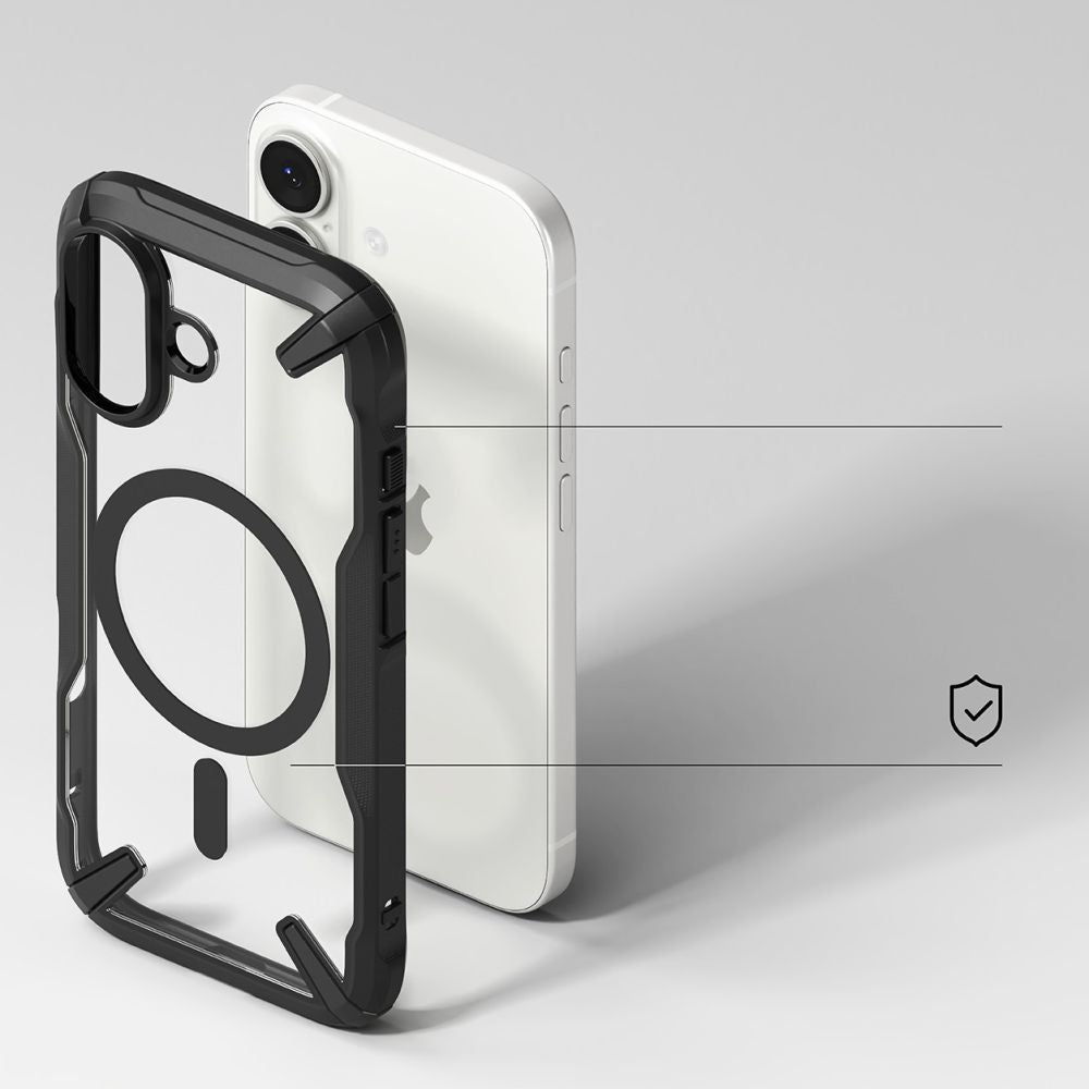 Ringke Fusion X MagSafe dėklas iPhone 17 – juodas -- iPhone 17