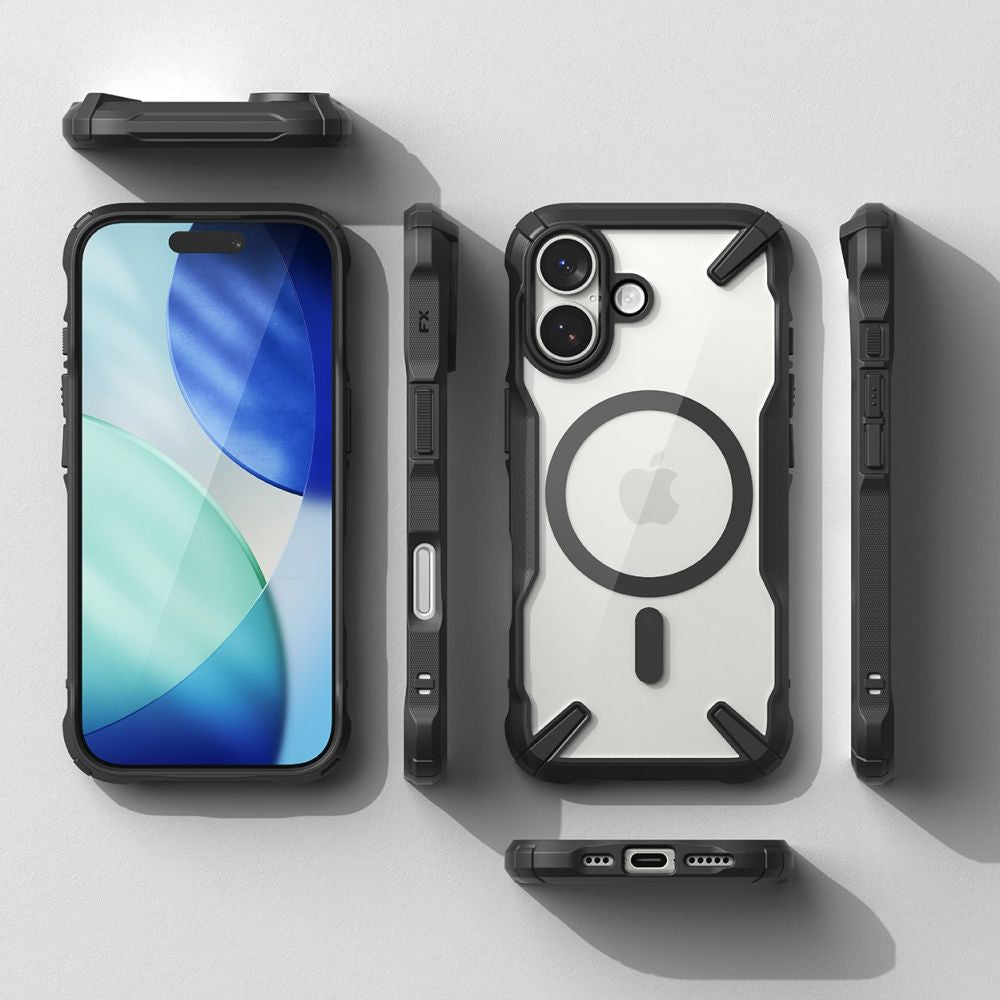 Ringke Fusion X MagSafe dėklas iPhone 17 – juodas -- iPhone 17