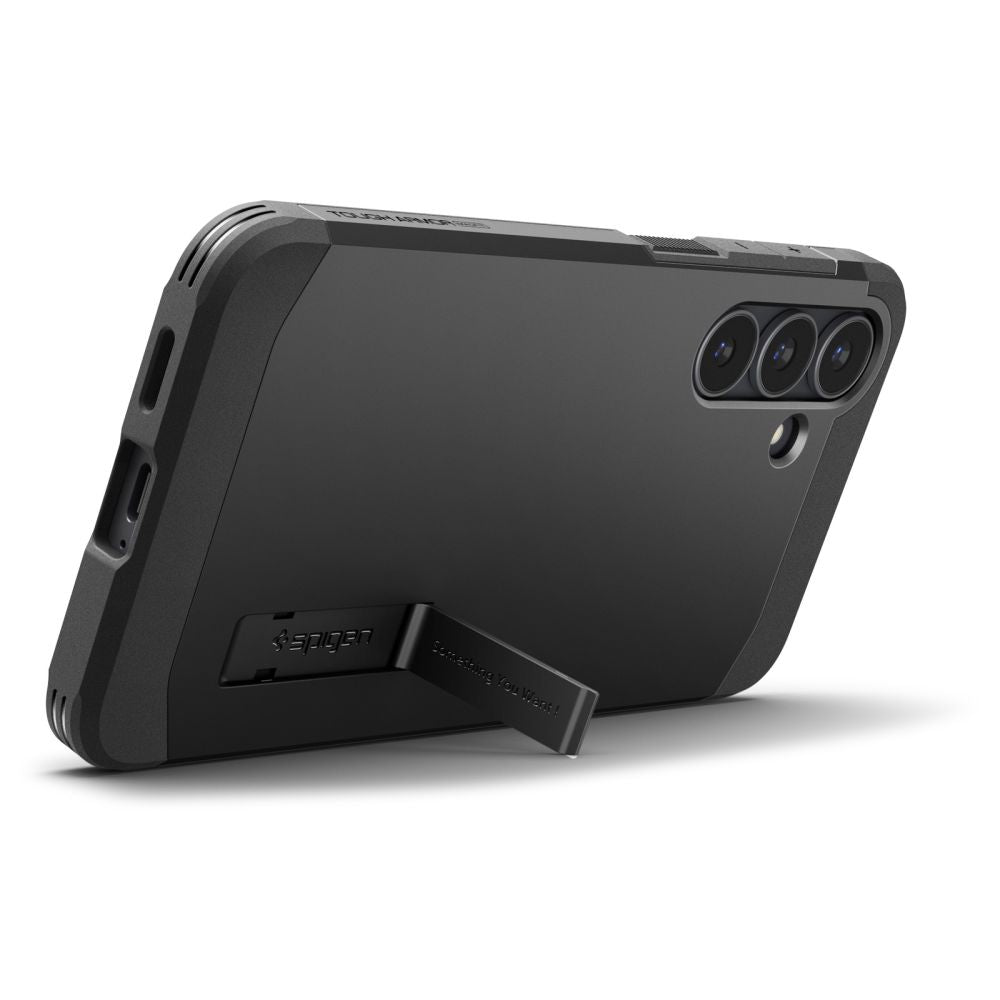 Spigen Tough Armor Mag MagSafe Dėklas, skirtas Samsung Galaxy S25 FE - juoda ir geltona