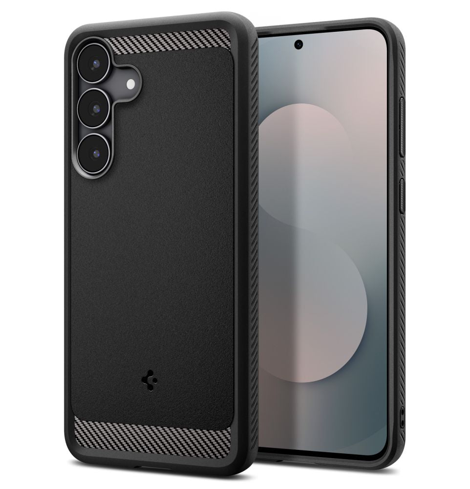 Spigen Rugged Armor dėklas Samsung Galaxy S25 FE – juodas