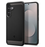 Spigen Rugged Armor dėklas Samsung Galaxy S25 FE – juodas