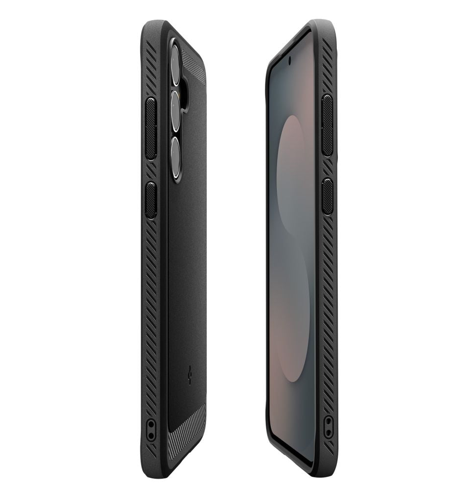 Spigen Rugged Armor dėklas Samsung Galaxy S25 FE – juodas