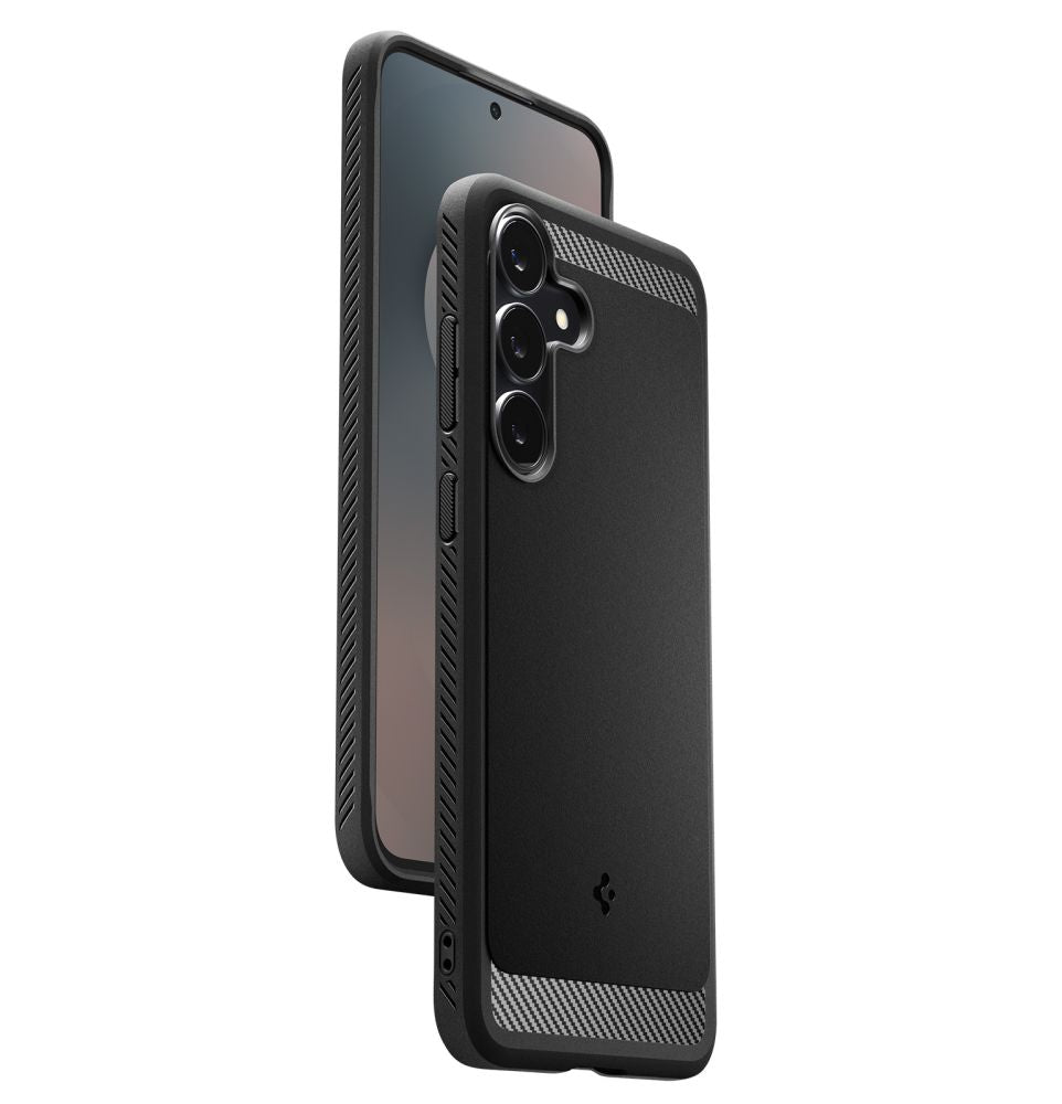 Spigen Rugged Armor dėklas Samsung Galaxy S25 FE – juodas