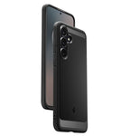 Spigen Rugged Armor dėklas Samsung Galaxy S25 FE – juodas